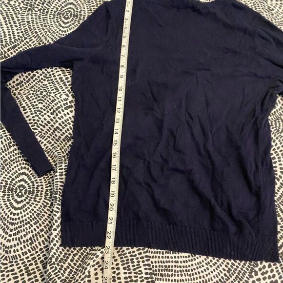 Talbots size Small Feather Embroidered Novelty Print Sweater - Picture 8 of 8